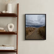"Into the rain" - Art Print in green-grey by NSMARK - In a Room