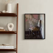 "Take a Seat" - Art Print in Salmon by Eric Eikenbary - In a Room