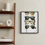 "Ray Bans" - Art Print in Black by Kelsey McNatt - In a Room