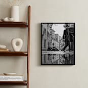 "Milan Reflections" - Art Print in Rainy Grey by Mark Kirby - In a Room