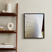 "Mid Wilshire Wall" - Art Print in light concrete by GLEAUX Art Photo Design - In a Room
