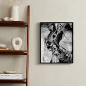 "Rock Formations 2" - Art Print in Black & White by Monica Cheng - In a Room