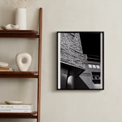 "Architectural Layers 01" - Art Print in Black by Rebecca Humphreys - In a Room