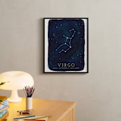 "Zodiac Constellation Virgo" - Personalized Art Print in Galaxy by Ashley Presutti Beasley - In a Room