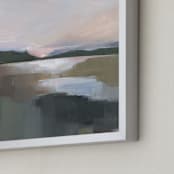 "Twilight Sun" - Art Print in Twilight Green by AlisonJerry - Frame Close-up