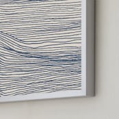 "Rolling Waves II" - Art Print in Deep Ocean by Jayne Alfieri - Frame Close-up