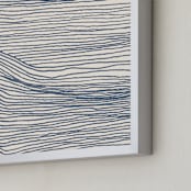 "Rolling Waves II" - Art Print in Deep Ocean by Jayne Alfieri - Frame Close-up