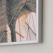 "Happy you are here" - Art Print in Smoke Rose by Caroline Mint - Frame Close-up