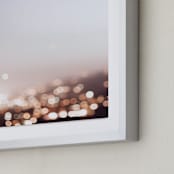 "Warm Evening I" - Art Print in City Sky by Caroline Mint - Frame Close-up