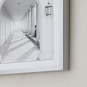"Arches" - Art Print in Column White by Ilze Lucero - Frame Close-up
