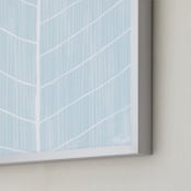 "Leaf Study" - Art Print in Sky by Kristie Kern - Frame Close-up
