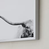 "Brandir" - Art Print in Charcoal by Amy Carroll - Frame Close-up
