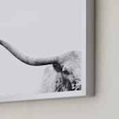 "Brandir" - Art Print in Charcoal by Amy Carroll - Frame Close-up