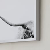 "Brandir" - Art Print in Charcoal by Amy Carroll - Frame Close-up