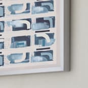 "Indochine" - Art Print in Cobalt by AlisonJerry - Frame Close-up