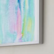 "Candy Calm" - Art Print in Candy Blues by Belia Simm - Frame Close-up