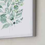 "Bouquet No 7" - Art Print in Eucalyptus by Leah Bisch - Frame Close-up