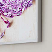 "Cabbage Landscape" - Art Print in Fire Violet by Cycling Pear - Frame Close-up