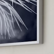 "Lively" - Art Print in Mellow Blues by Debra Pruskowski - Frame Close-up