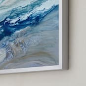"teal low tide" - Art Print in Teal blue by Teodora Guererra - Frame Close-up