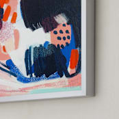 "Sushi" - Art Print in Peach by Katie Craig - Frame Close-up