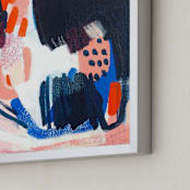 "Sushi" - Art Print in Peach by Katie Craig - Frame Close-up