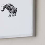 "pachyderme" - Art Print in Black by IMG_101 - Frame Close-up