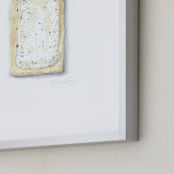"Popt(art) - Blueberry" - Art Print in blueberry by Jackie Graham - Frame Close-up