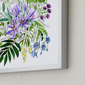 "Culinary herbs bouquet" - Art Print in Colorfully floral by Rosana Laiz Blursbyai - Frame Close-up