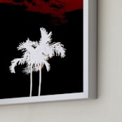 "Red Dusk" - Art Print in Red Dusk by Jonathan Brooks - Frame Close-up