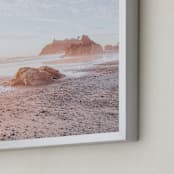 "Rocks at Ruby Beach" - Art Print in Alice Blue by LindseyErin - Frame Close-up