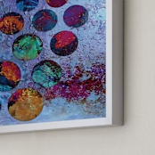 "Frozen Chroma" - Art Print in Cool Purple by Lauren Enjeti - Frame Close-up