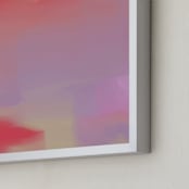 "Spiritual Realms" - Art Print in Opera Mauve by Artsy Canvas Girl Designs - Frame Close-up