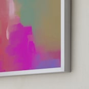 "Anemoia" - Art Print in Celadon by Artsy Canvas Girl Designs - Frame Close-up