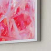 "Deep Down" - Art Print in Opera Red by Artsy Canvas Girl Designs - Frame Close-up