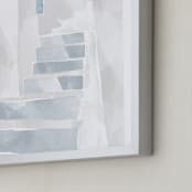 "when in santorini." - Art Print in azurite by silverscreen studio - Frame Close-up