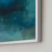 "Blue Marshland" - Art Print in Blue Marsh by AlisonJerry - Frame Close-up