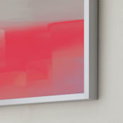 "Let Yourself Be Free" - Art Print in Bright Red by Artsy Canvas Girl Designs - Frame Close-up