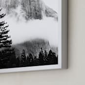 "Rock In The Cloud" - Art Print in Winter Grey by PHEP Design Studio - Frame Close-up