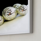 "Disco Balls" - Art Print in White by Jonathan Brooks - Frame Close-up