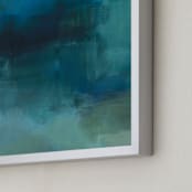 "Blue Marshland" - Art Print in Blue Marsh by AlisonJerry - Frame Close-up