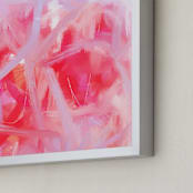 "Deep Down" - Art Print in Opera Red by Artsy Canvas Girl Designs - Frame Close-up
