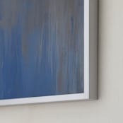 "Stormy Blues" - Art Print in Stormy Blues by Camille Pietrow - Frame Close-up