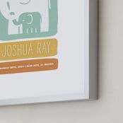 "Little Elephant" - Personalized Art Print in Tropical by Snow and Ivy - Frame Close-up