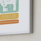 "Little Elephant" - Personalized Art Print in Tropical by Snow and Ivy - Frame Close-up