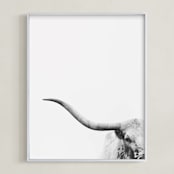 "Brandir" - Art Print in Charcoal by Amy Carroll - Framed