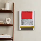 "Abstracciones Vol. 3" - Art Print in Maraschino by Aspacia Kusulas - In a Room