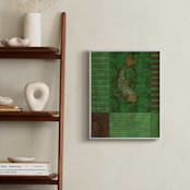 "Don't Be Koi" - Art Print in Moss Green by Lauren Enjeti - In a Room