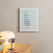 "Positive Affirmations" - Personalized Art Print in Winter by Nazia Hyder - In a Room