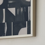"Monochrome" - Art Print in Black by Lena Erysheva - Frame Close-up